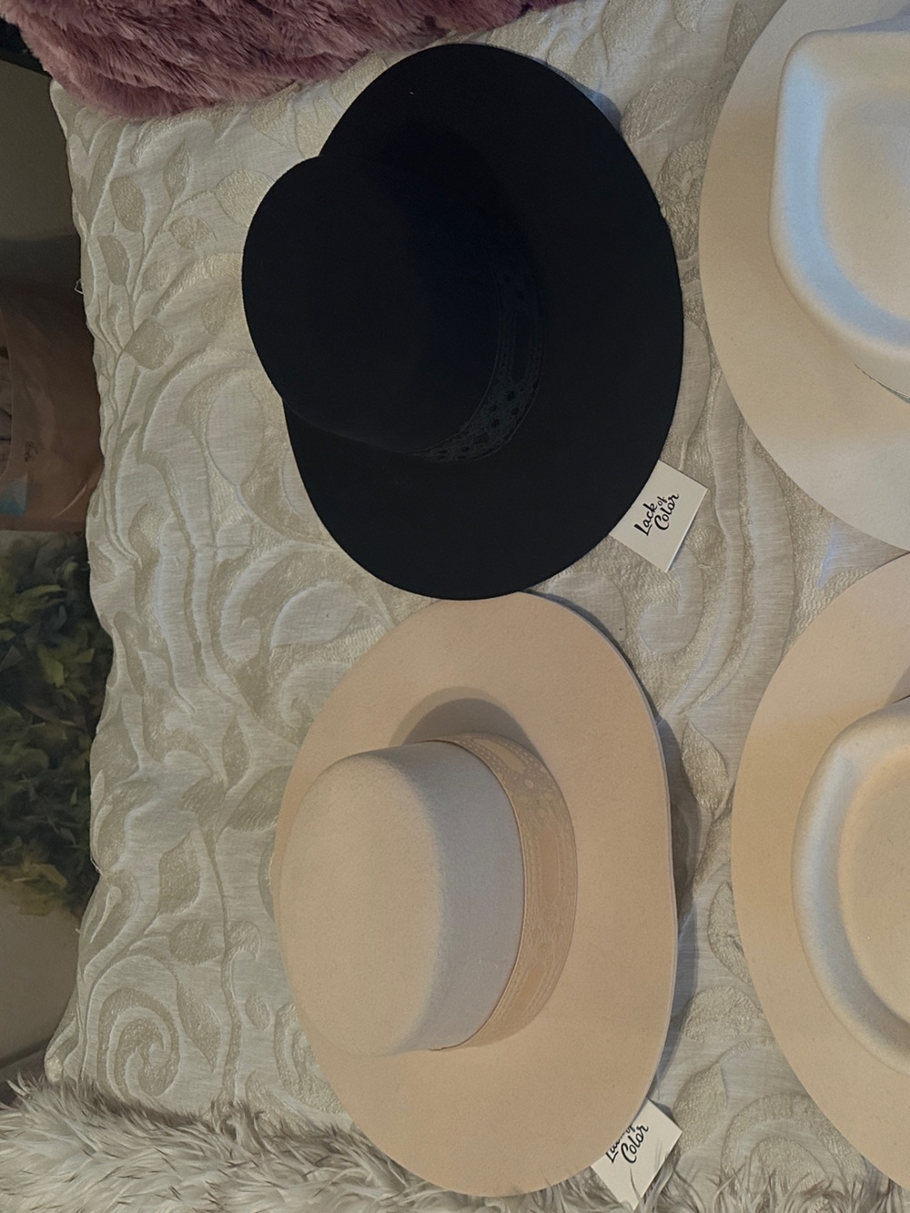 2 Lot/Bundle Lack of Color Hats - The Sierra in Black & Beige, both sz S/55cm - Picture 6 of 13